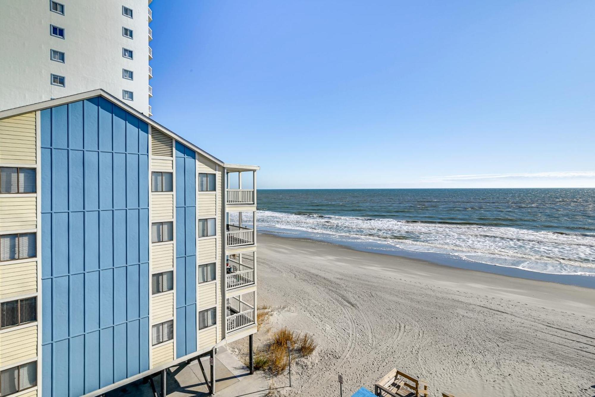 Cozy Beachfront Condo With Wifi, Views And Pool Access 미를 비치 외부 사진